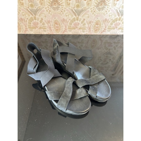 Arche Shoes - Arche Satia Sandals Leather Black Strappy Gladiator 38 Vacation Leather